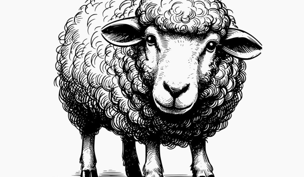 Schaap, varken en eend tekenen
