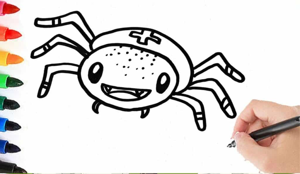 Spinnen tekenen