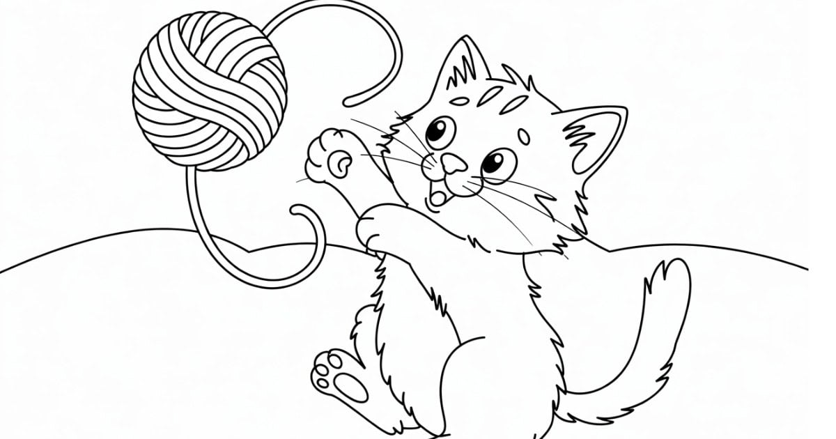 Kat tekenen makkelijk de stappen van simpele lijnen naar een mooie creatie