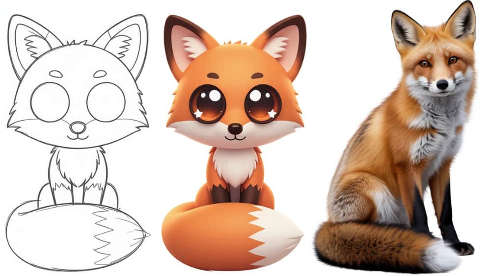 Een vos tekenen in elke stijl bekijk hier tips voor simpele schetsen en cartoon vossen