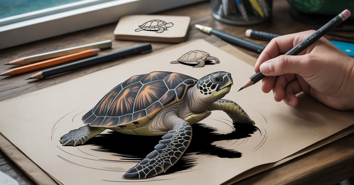 Hoe teken je een realistische schildpad bekijk de gids met alle details en technieken