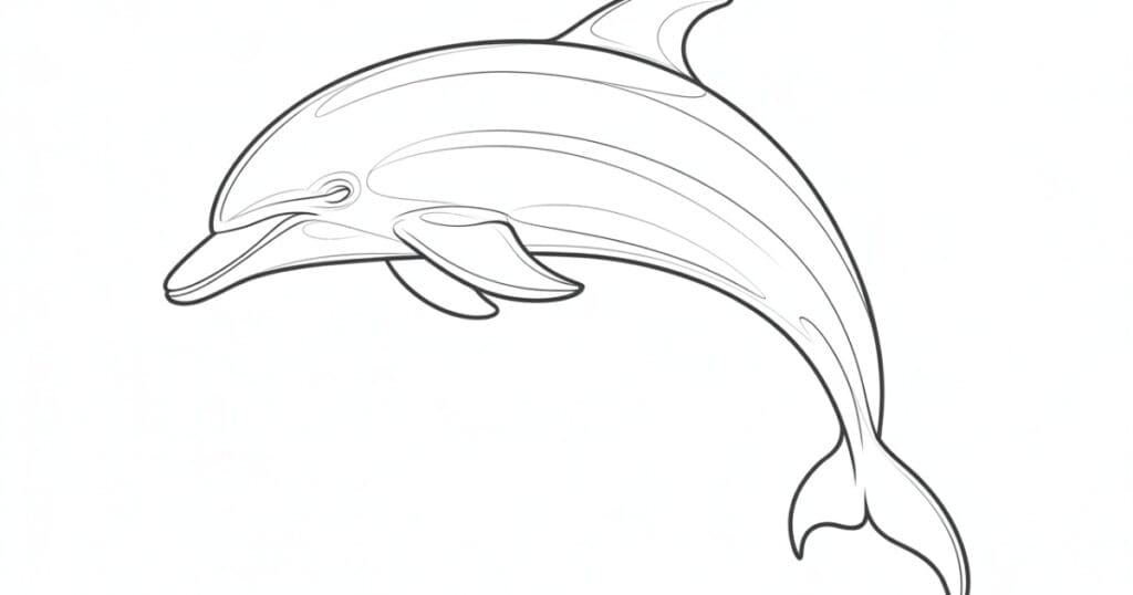 Dolfijn en haai tekenen