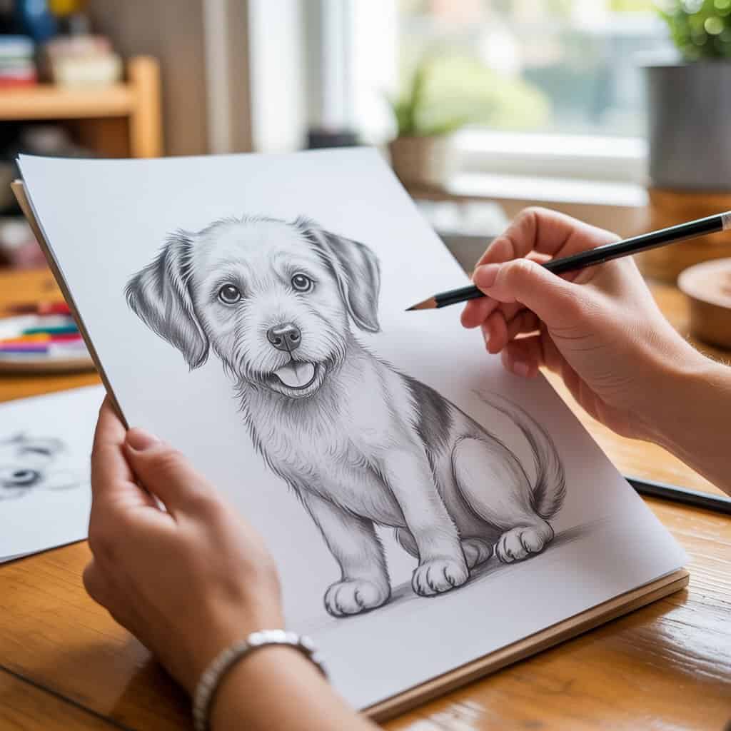 Hond tekenen makkelijk