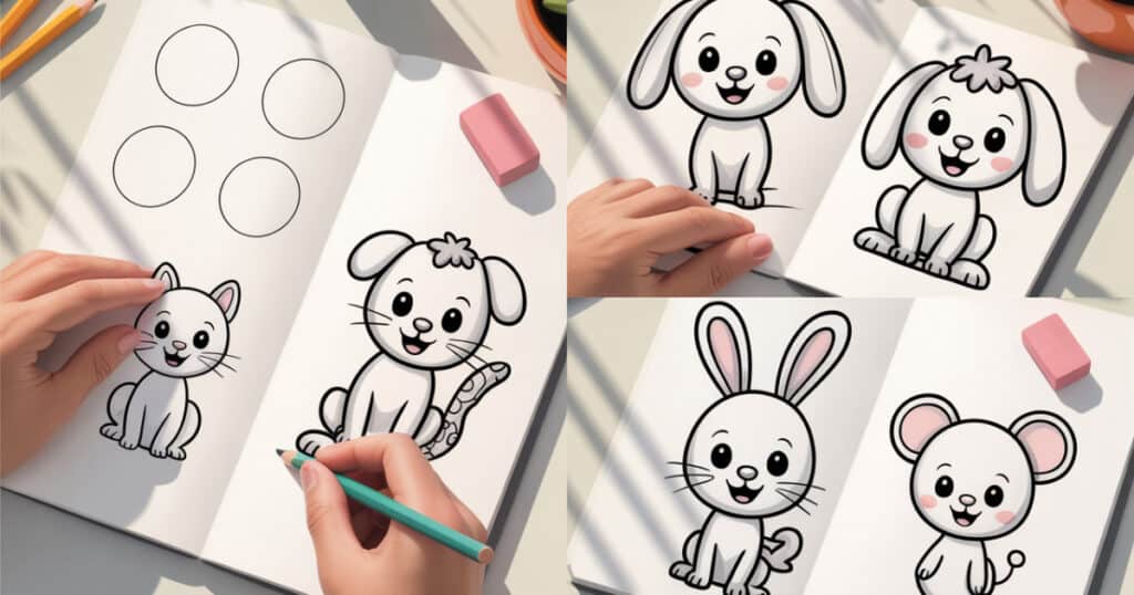 Dieren tekenen makkelijk