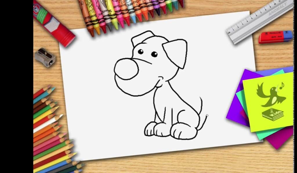 Hond tekenen makkelijk