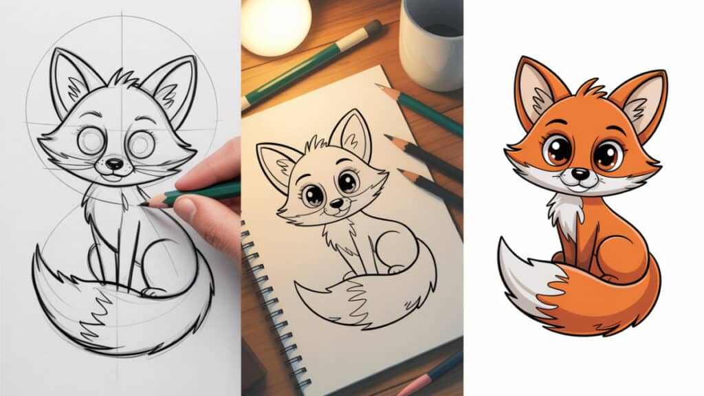 Vos Stap voor Stap Tekenen