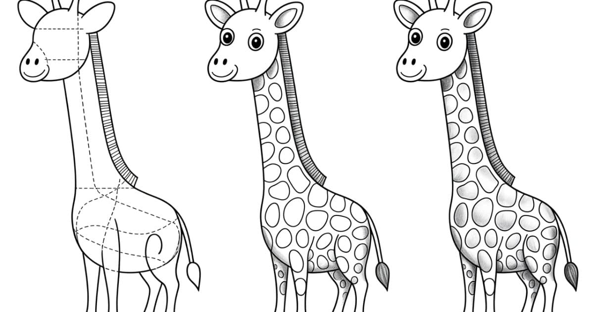 Giraffe Tekenen Makkelijk: Stap-voor-stap naar een Simpel Resultaat