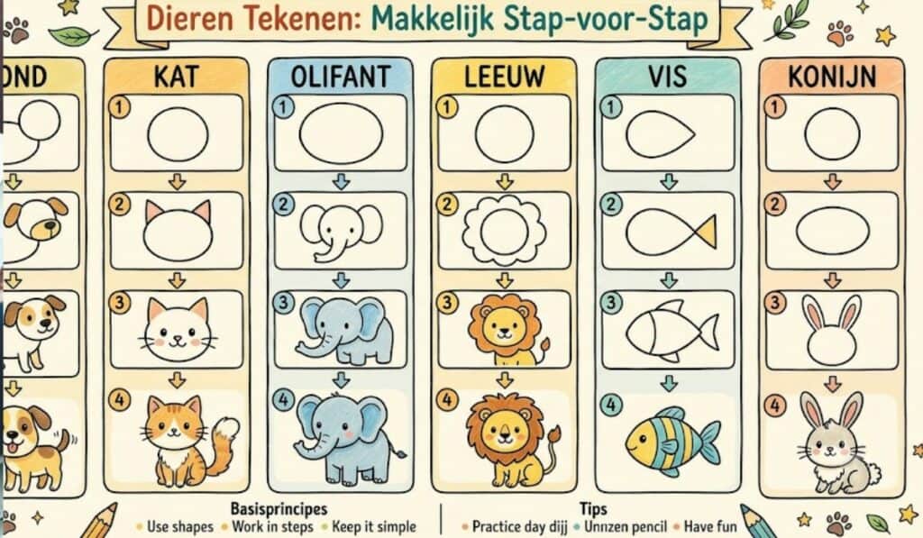 Dieren Tekenen Makkelijk